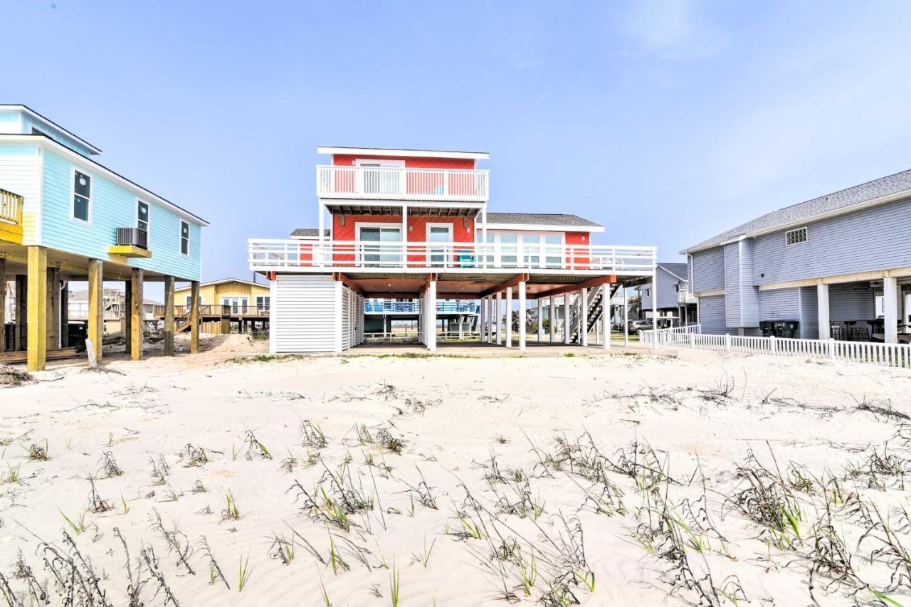 Beachfront Galveston Oasis Balconies, Ocean View! Eksteriør billede