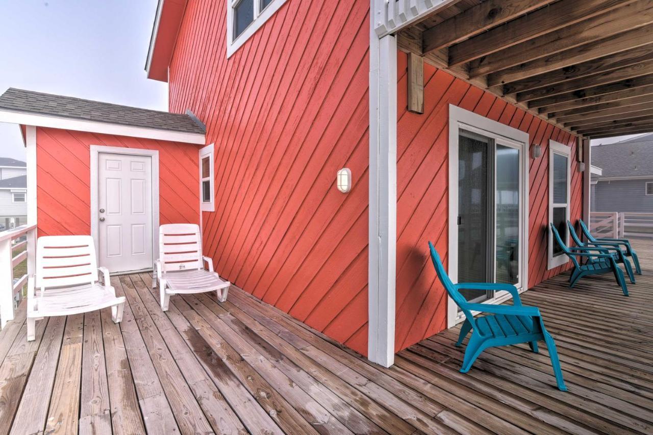 Beachfront Galveston Oasis Balconies, Ocean View! Eksteriør billede